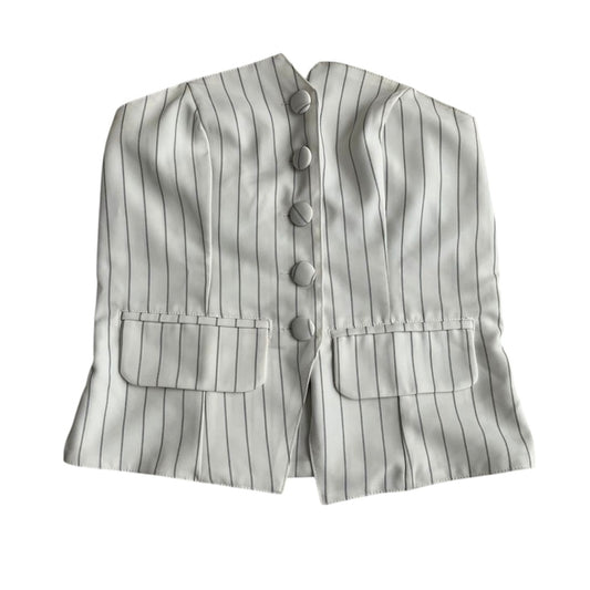 Blusa strapless rayas blancas Luvaro -  Talla S