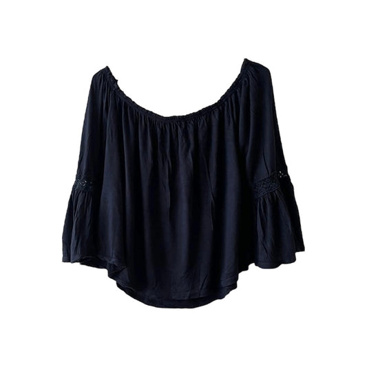 Blusa off shoulders azul oscuro Forever 21 - Talla L