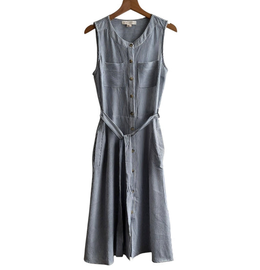 Vestido de Jean azul rayas - Talla XS