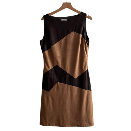 Vestido marrón oscuro y claro - Talla M