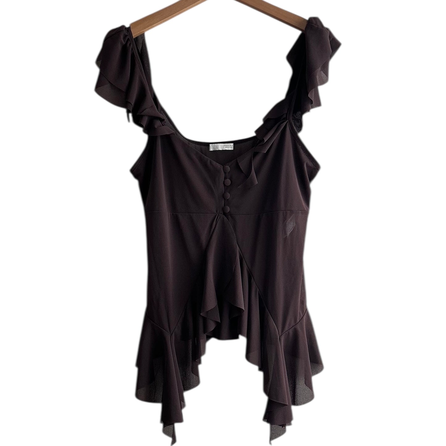 Blusa marrón Zara - Talla S