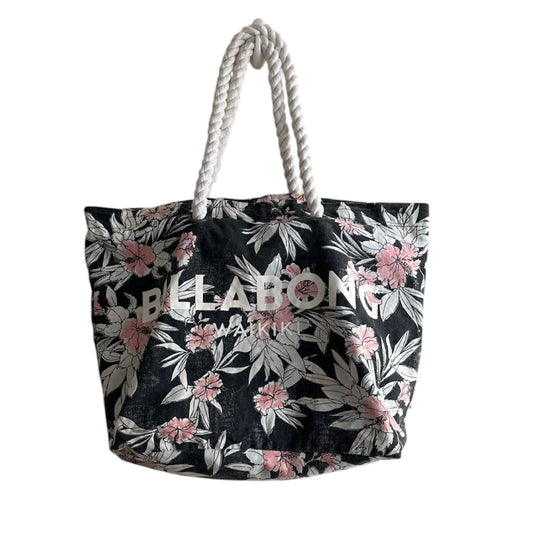 Bolso playa negro floreado Billabong