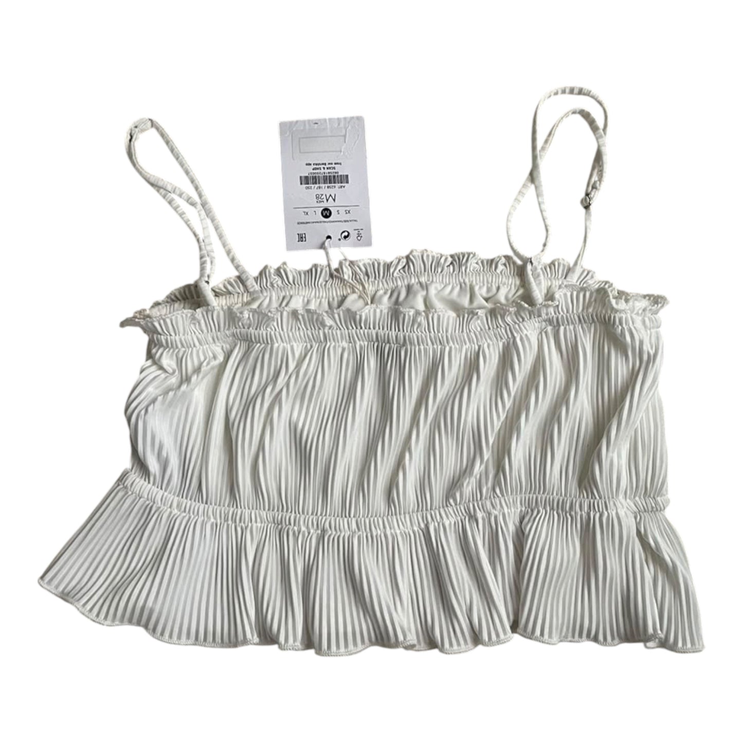 Blusa tiras blanca nueva con etiqueta Bershka - Talla M