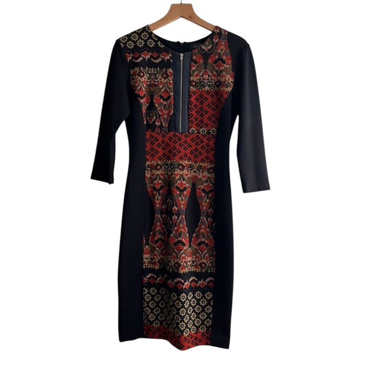 Vestido negro estampado Moda & CIA - Talla S