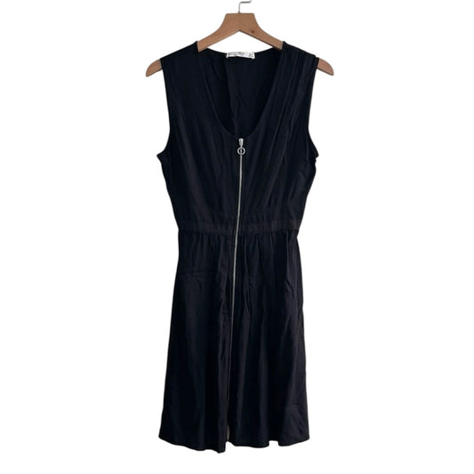 Vestido negro con cierre Mango - Talla XS