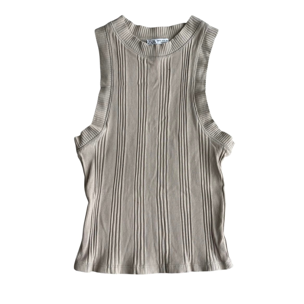 Polo beige Zara - Talla S