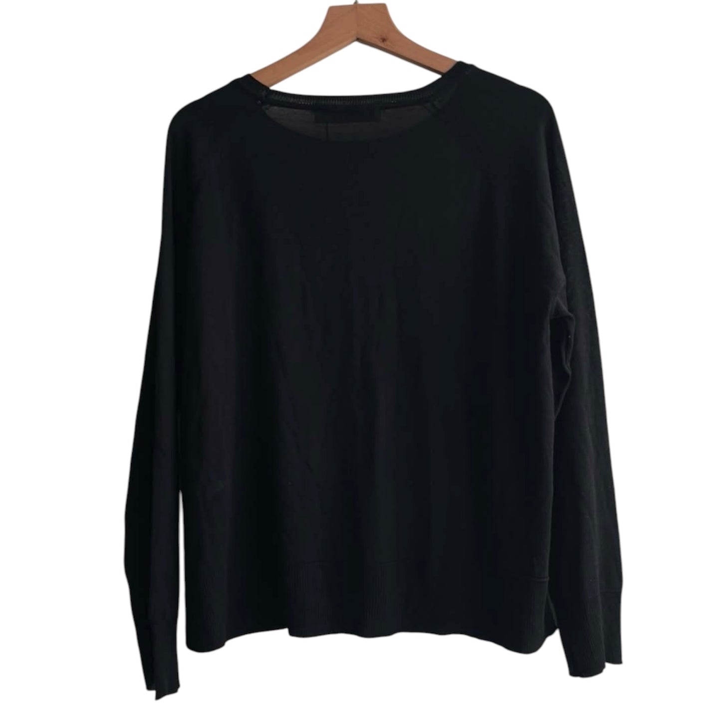 Chompa delgada de hilo negra nueva con etiqueta Zara - Talla S