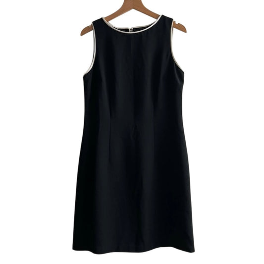 Vestido negro corto borde blanco - Talla S