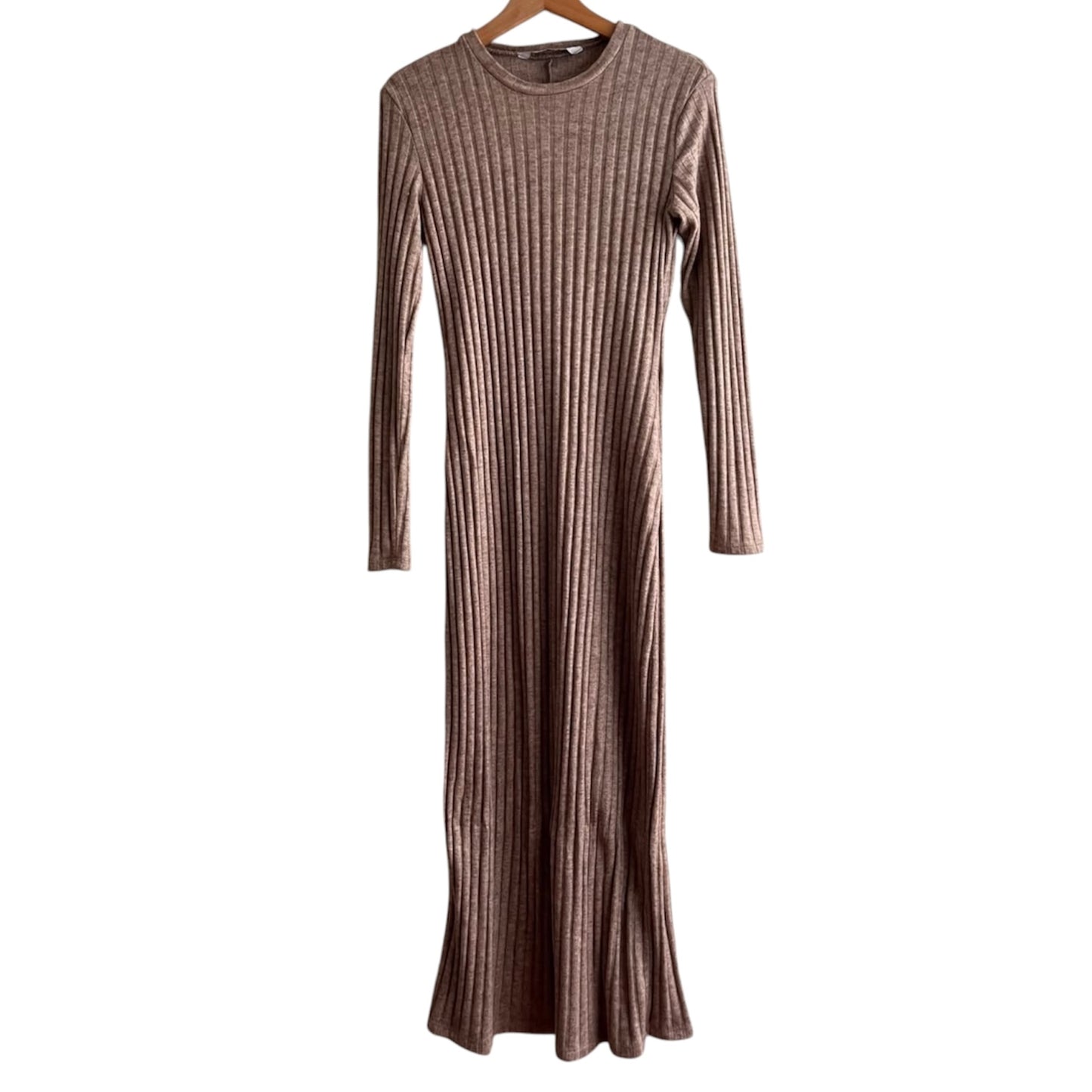 Vestido marrón largo Stradivarius - Talla S