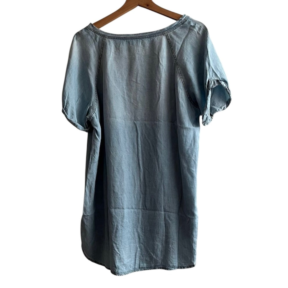 Blusa tipo jean celeste - Talla L