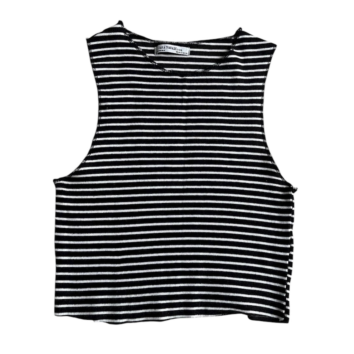 Top rayas blanco y negro Zara - Talla S