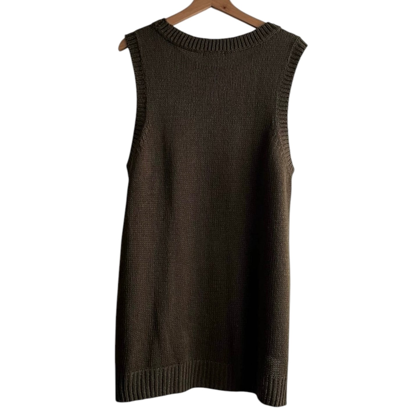 Chaleco verde de punto H&M - Talla L