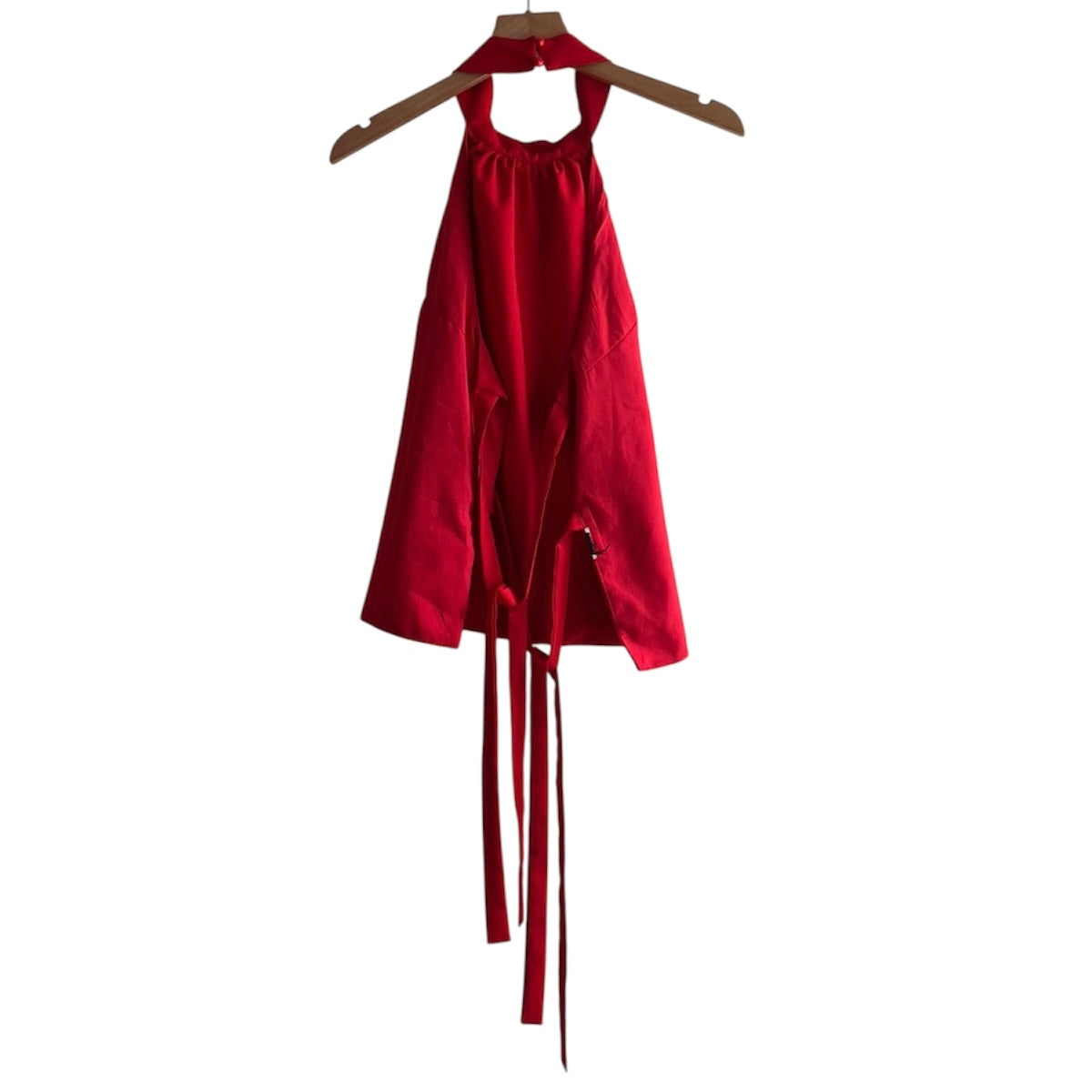 Blusa halter roja tiras espalda - Talla S