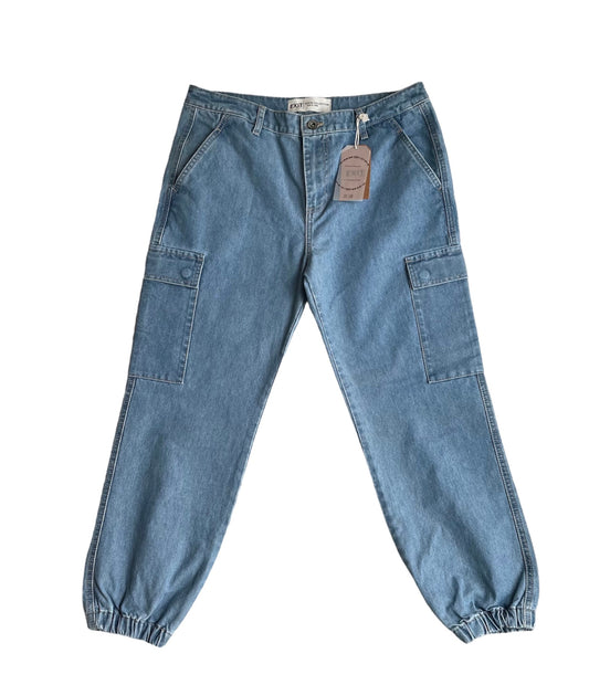 Jean cargo bolsillos con etiqueta Exit - Talla 32