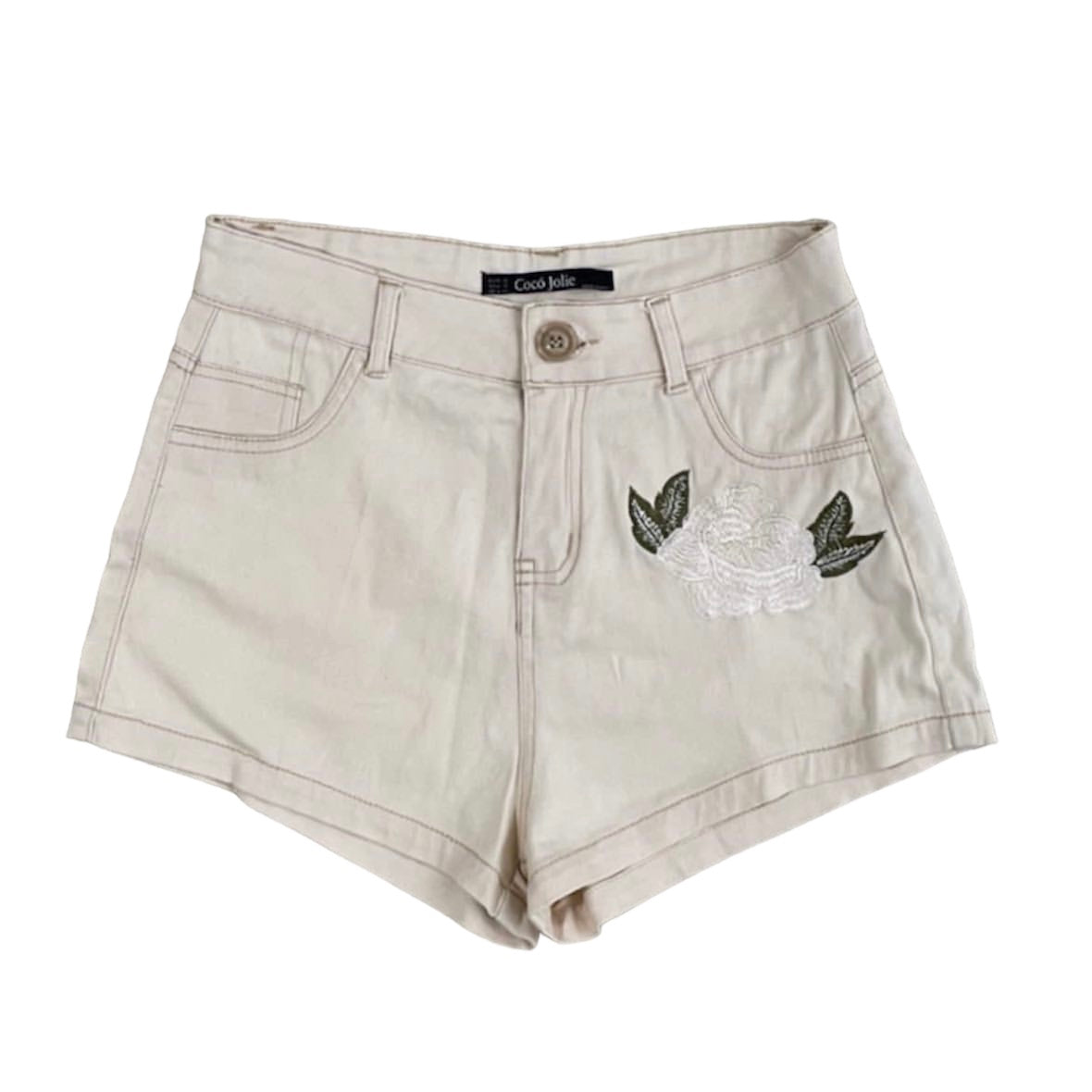 Short beige flor Coco jolie - Talla S