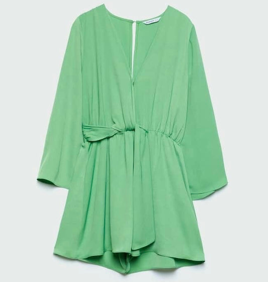 Enterizo verde Stradivarius- Talla L