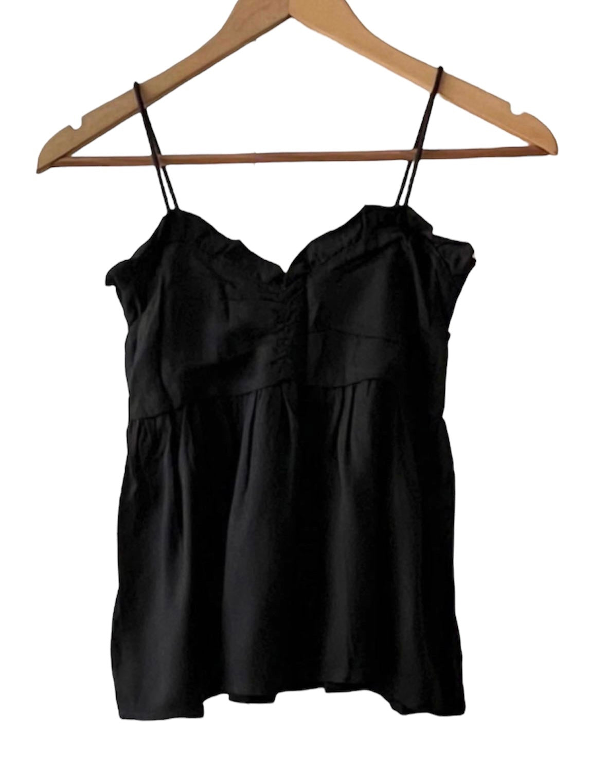 Blusa negra tiras Bohem - Talla M