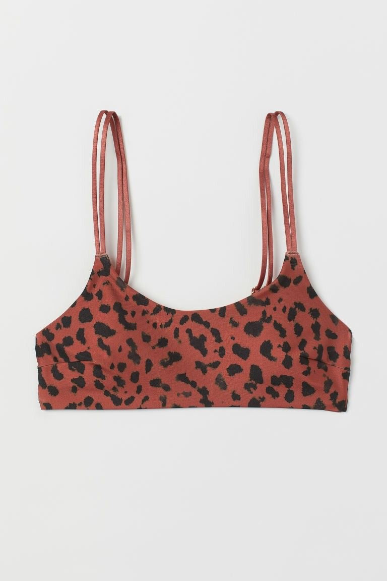 Bikini parte de arriba animal print H&M - Talla M